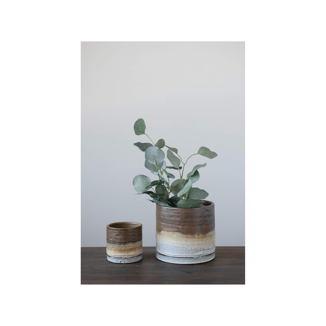 Glaze Stoneware Planters
