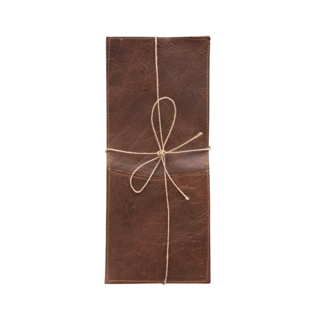 Leather Cutlery Sleeve