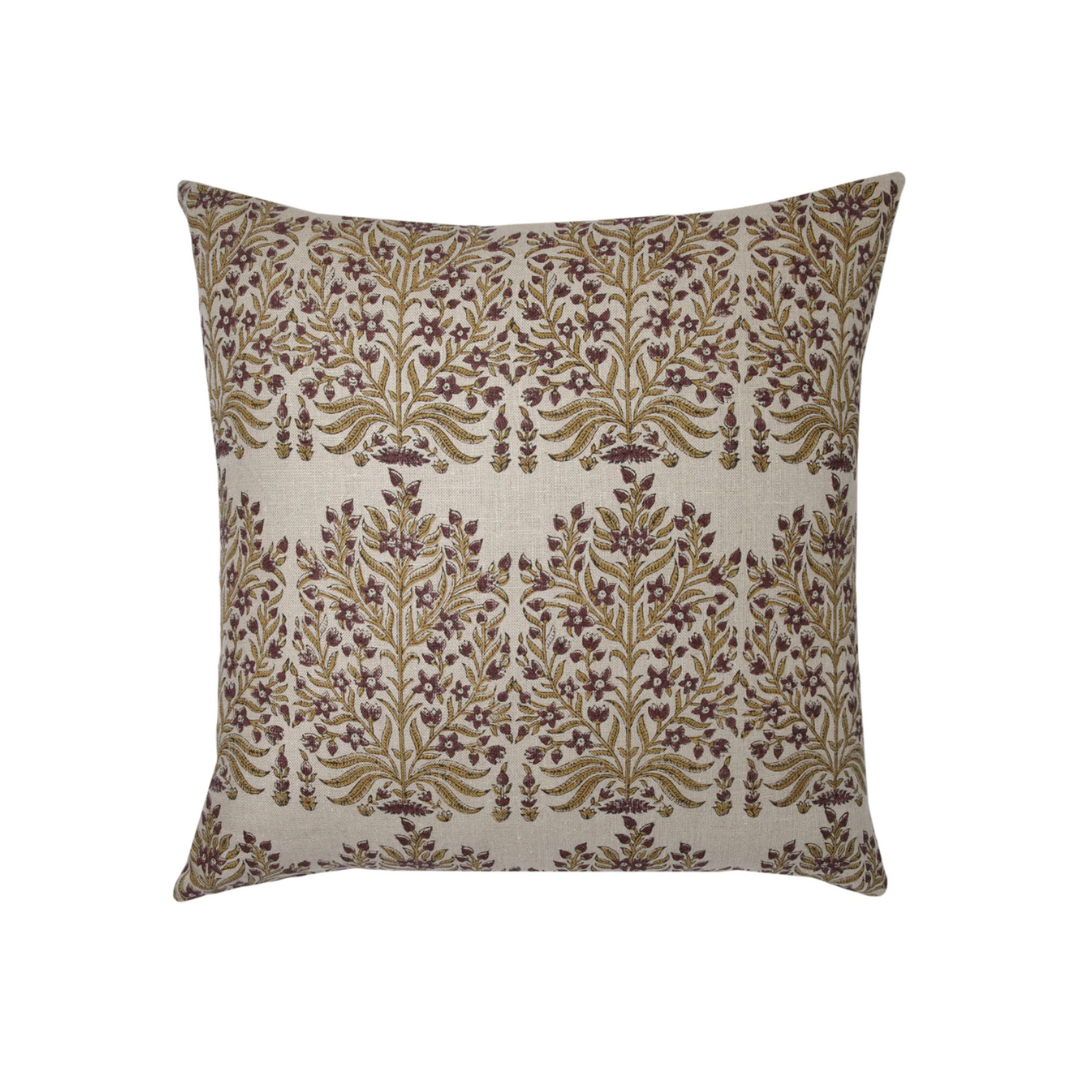 Fleur Mustard Saffron Pillow