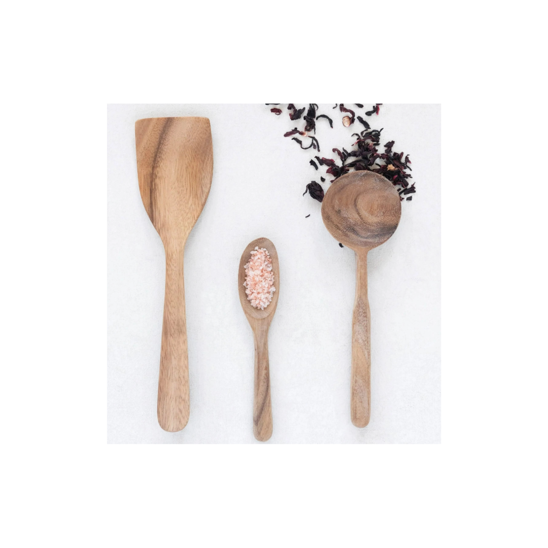 Hand-Carved Acacia Wood Spoon