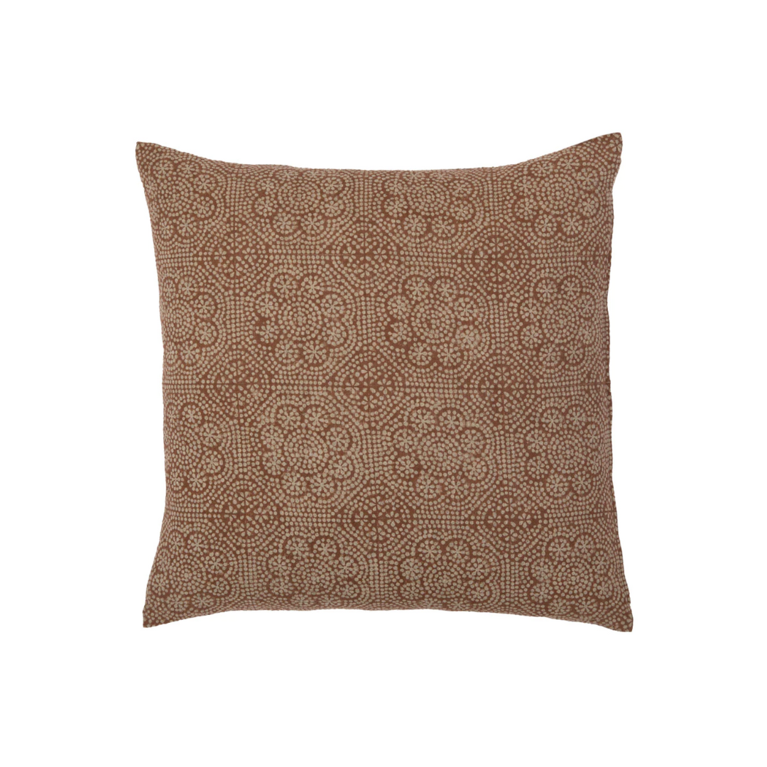 Wisteria on Saffron Pillow- 18 x 18