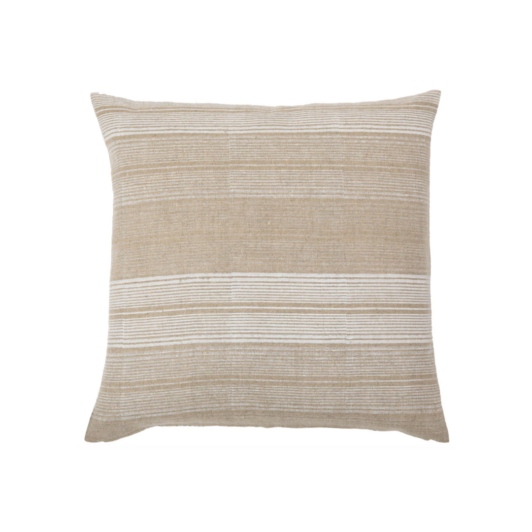 Stripes Shades of White Pillow