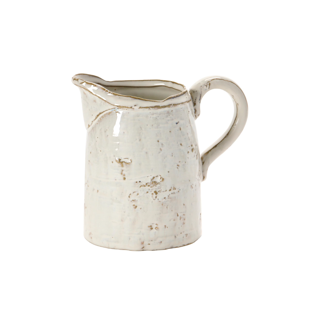 Stoneware Pitcher with Glaze