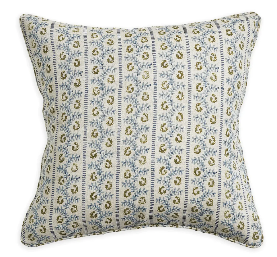 Lucca Moss Azure Pillow