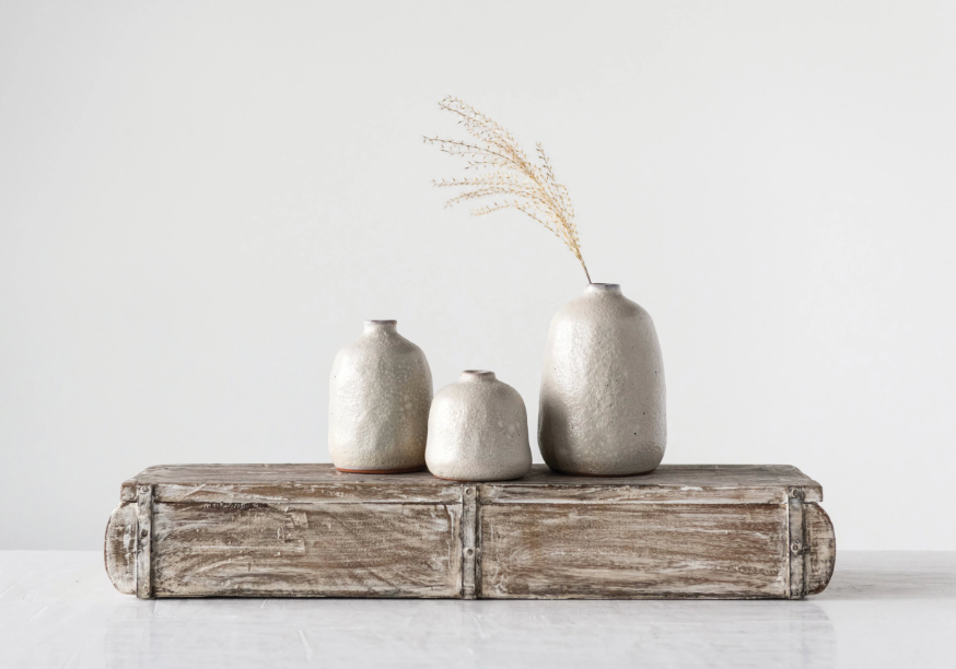 Terracotta Vases with Sand Finish