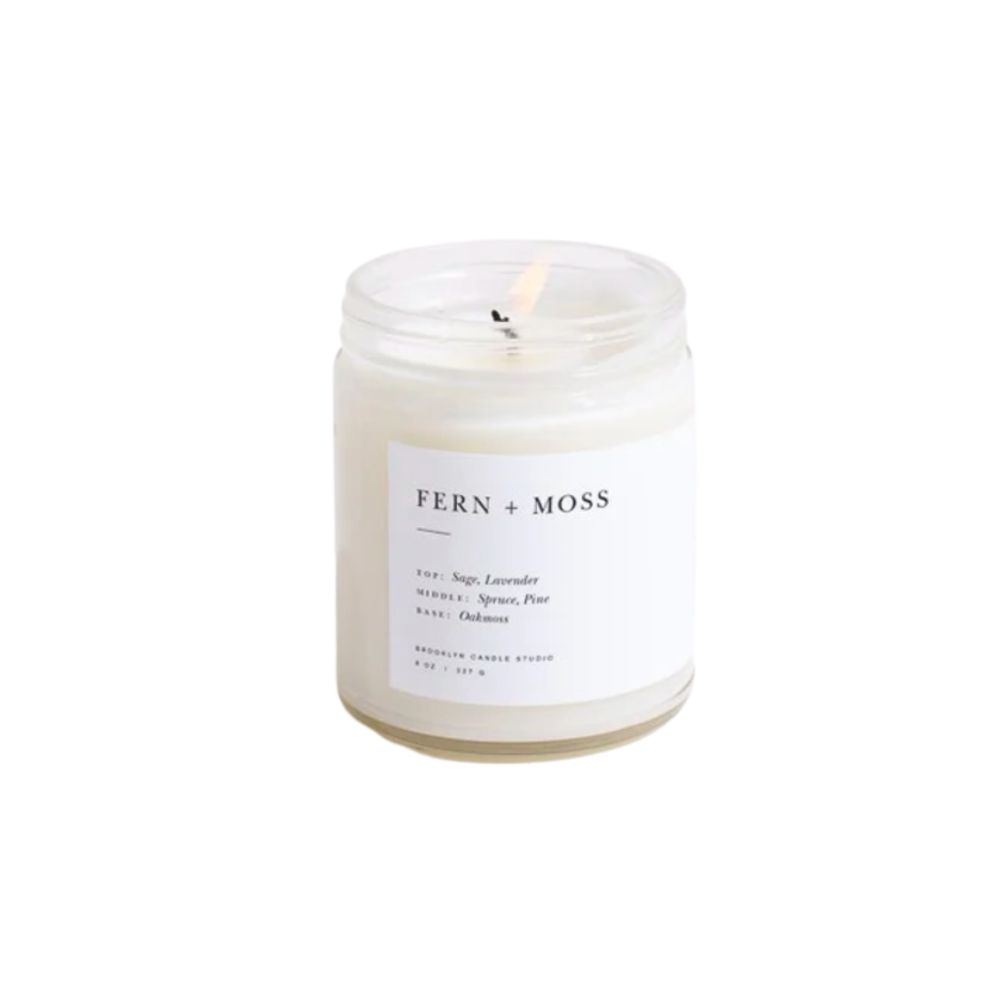 Fern + Moss Minimalist Candle