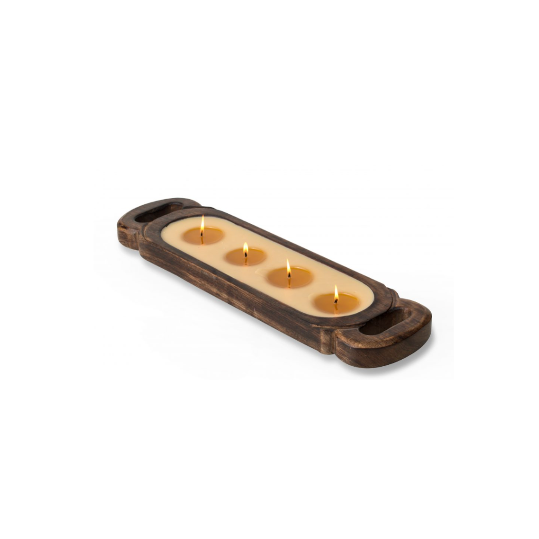 Red Currant Wood Candle Tray