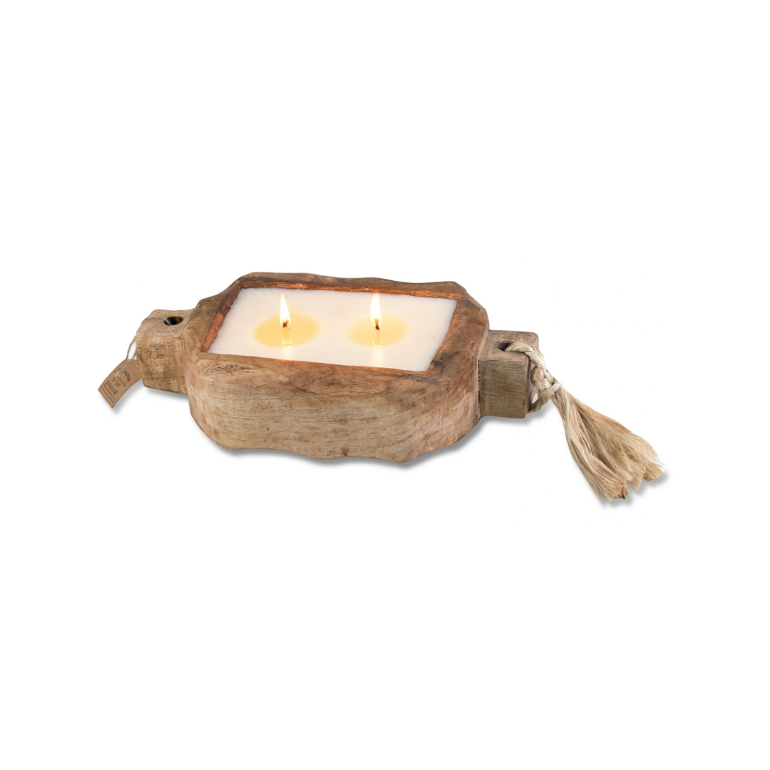 Driftwood Candle Tray