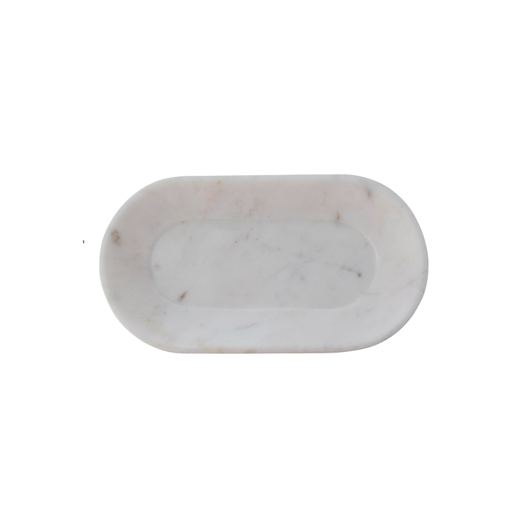 Oval Marble Tray