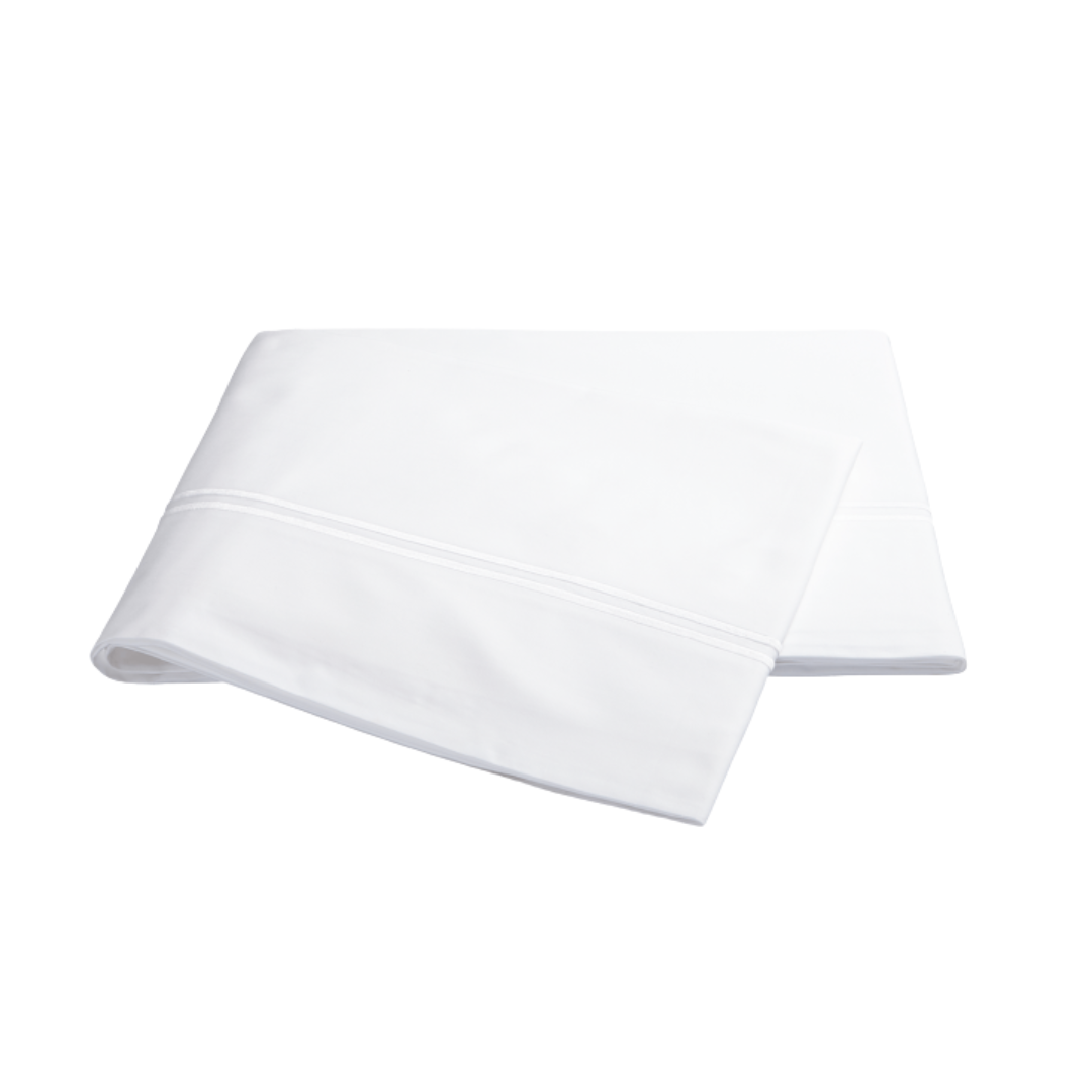 Flange White Essex King Flat Sheet