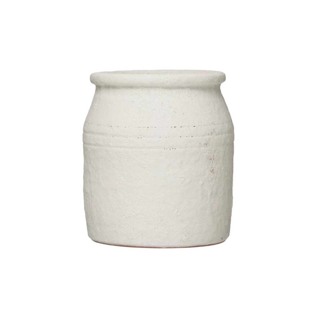 Distressed Coarse Terracotta Crock