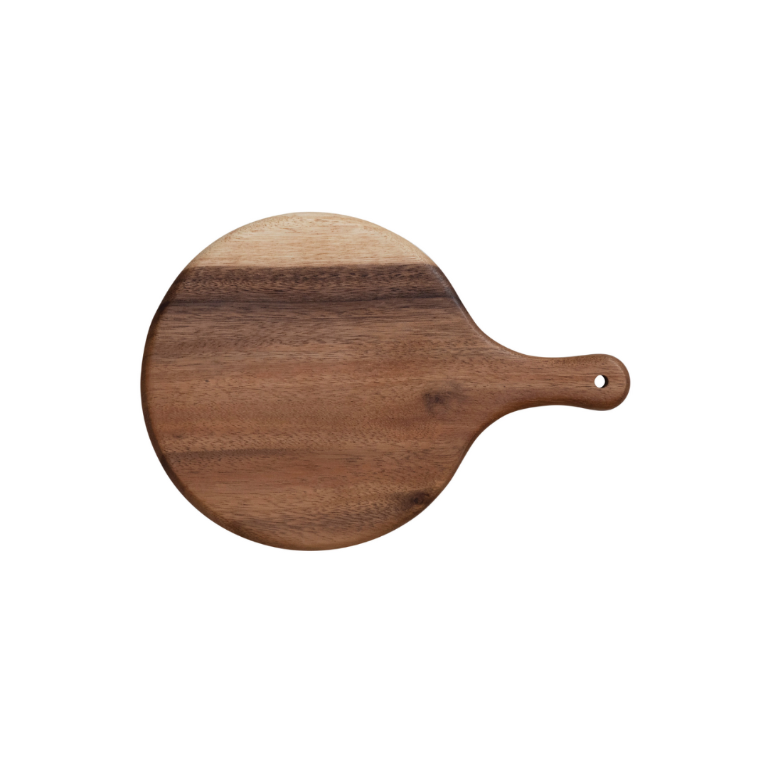 Suar Wood Cheese Cutting Board with Handle