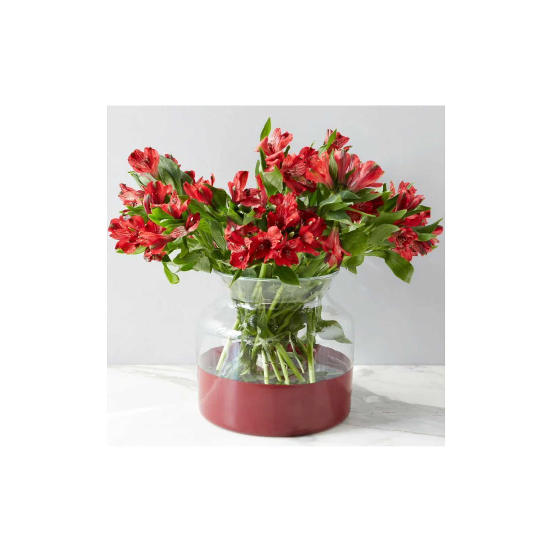 Merlot Colorblock Flower Vase