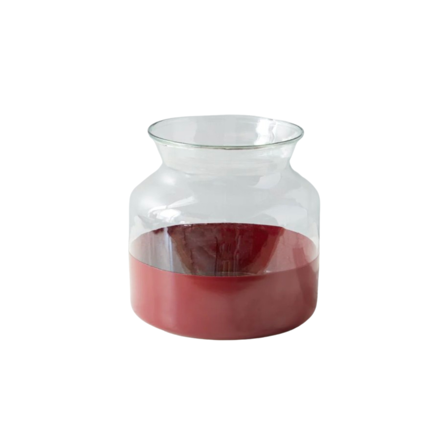 Merlot Colorblock Flower Vase