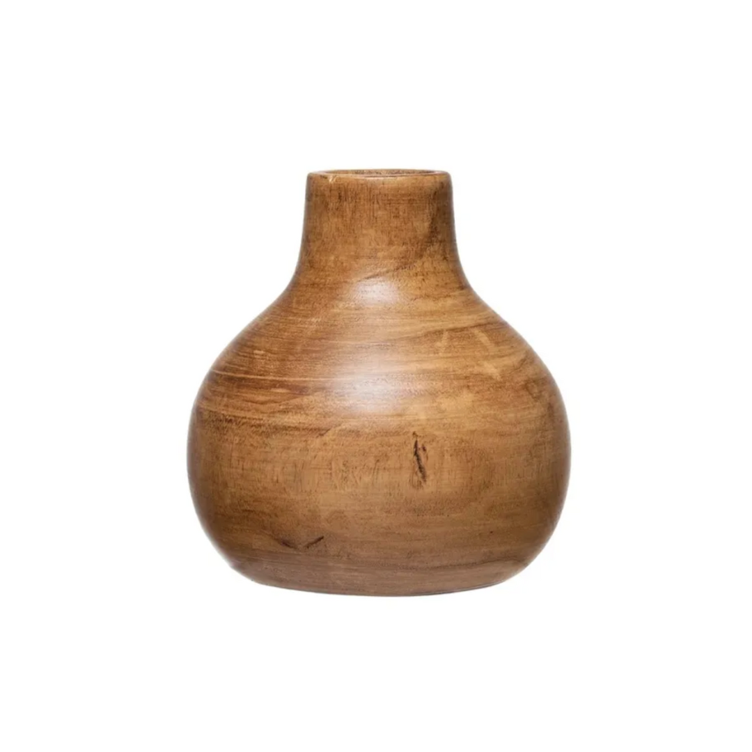 Small Paulownia Wood Vase