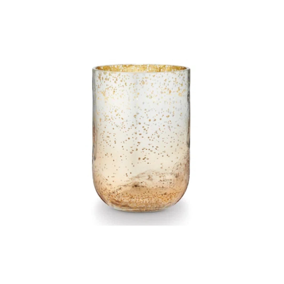 Balsam & Cedar Crackle Large Glass Candle