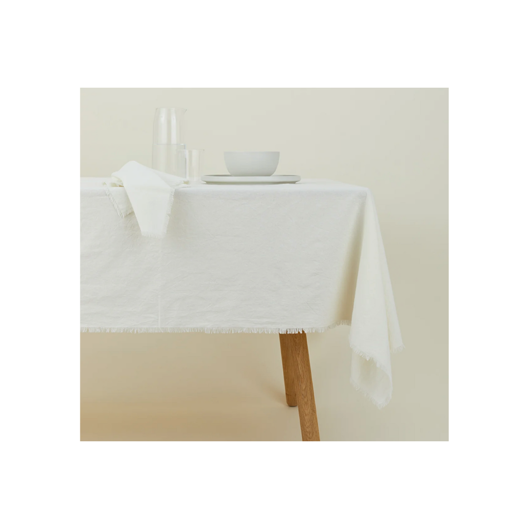 Essential Cotton Ivory Tablecloth