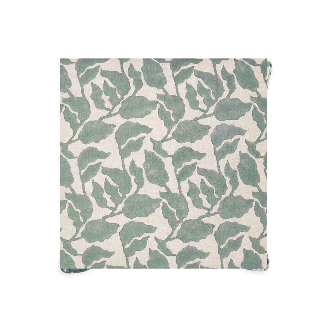 Flores Celadon Pillow