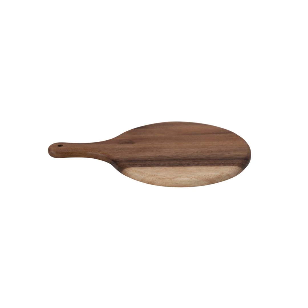 Suar Wood Cheese Cutting Board with Handle